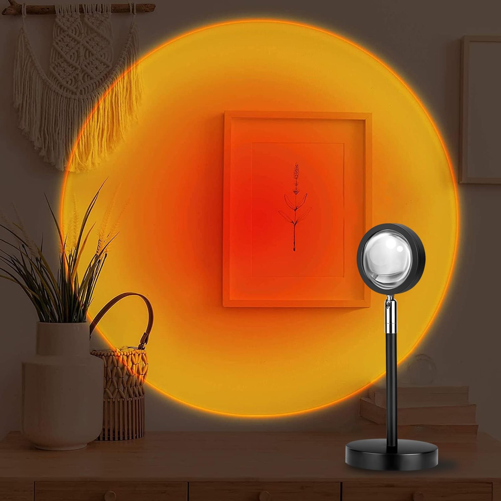 Spacenight Sunset Lamp Projector 10.63 X 3.94 X Inches, Remote & APP