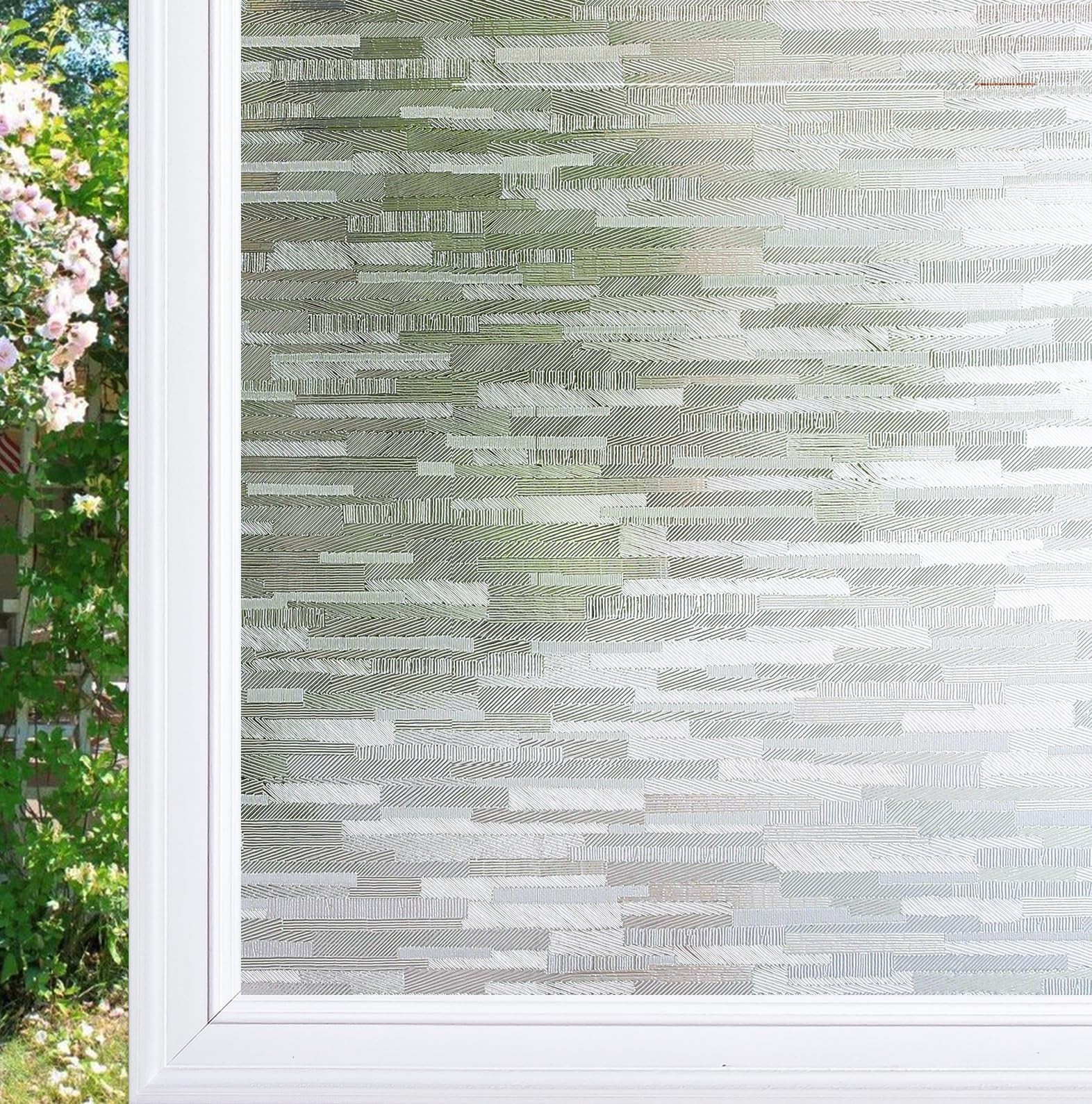 CottonColors Window Privacy Film 17&Prime;X 78&Prime;, Frosted Glass Window Film Decorati…
