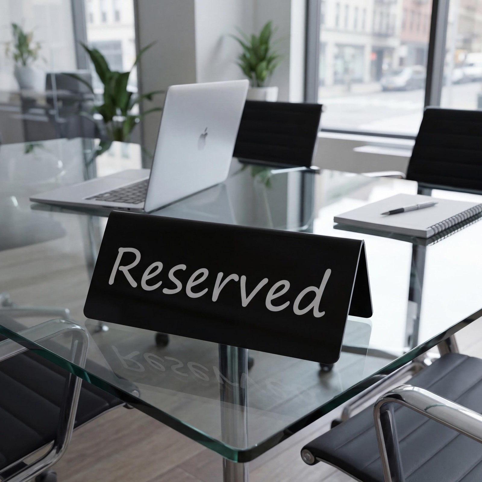 Acrylic Reserved Table Signs Wedding Party Restaurant Double Sided 6 PCS