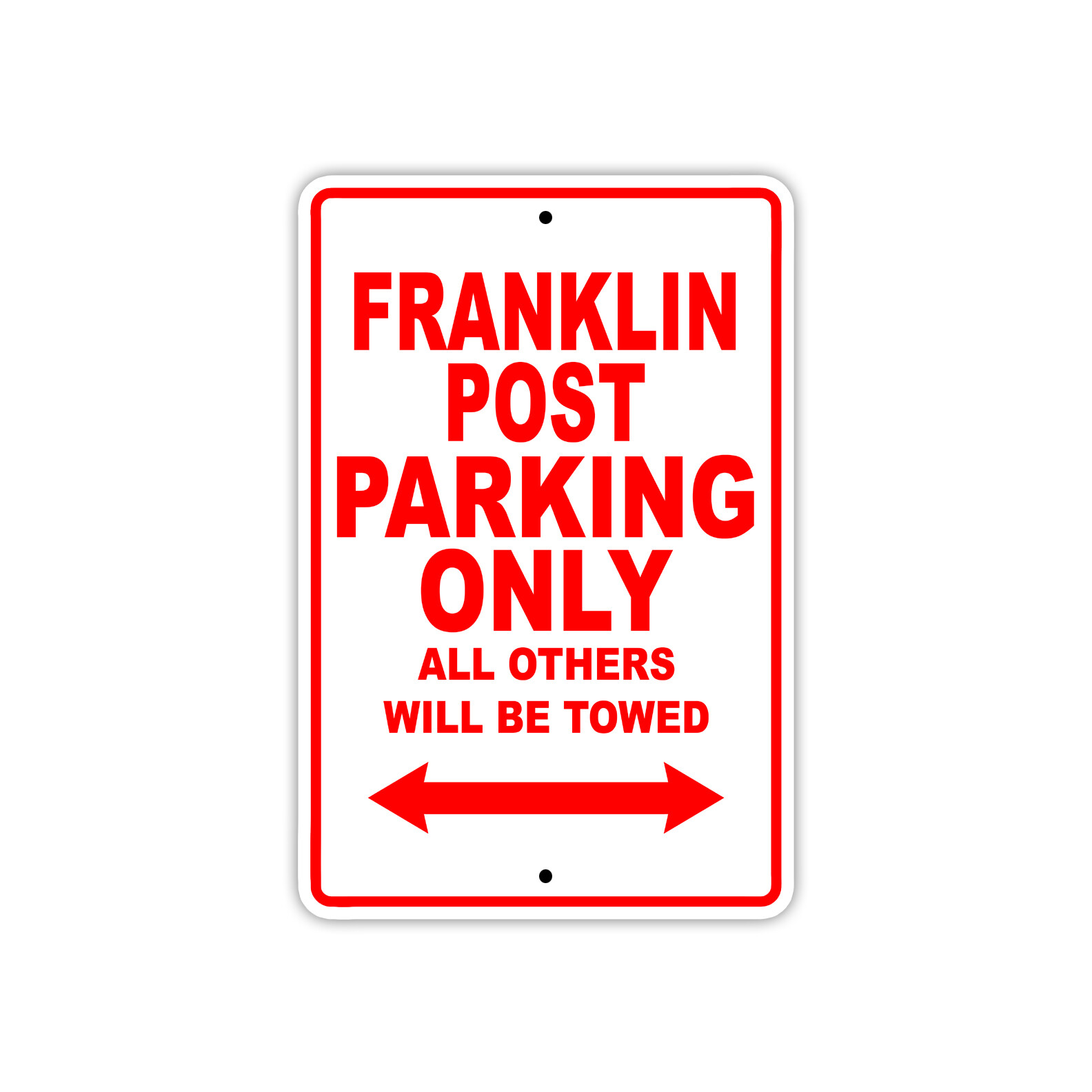 Franklin Post Parking Only Boat Ship Yacht Marina Lake Dock Aluminum Metal Sign
