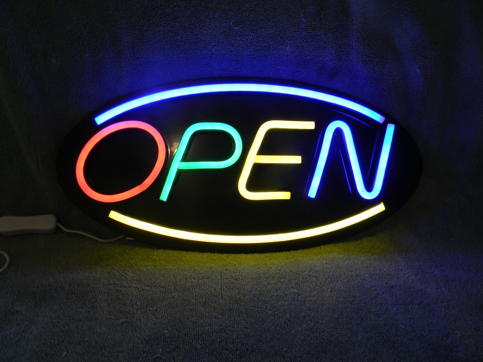 Multicolored Neon Open Sign ~ Business Hours Sign ~ Open/Closed Sign Lot