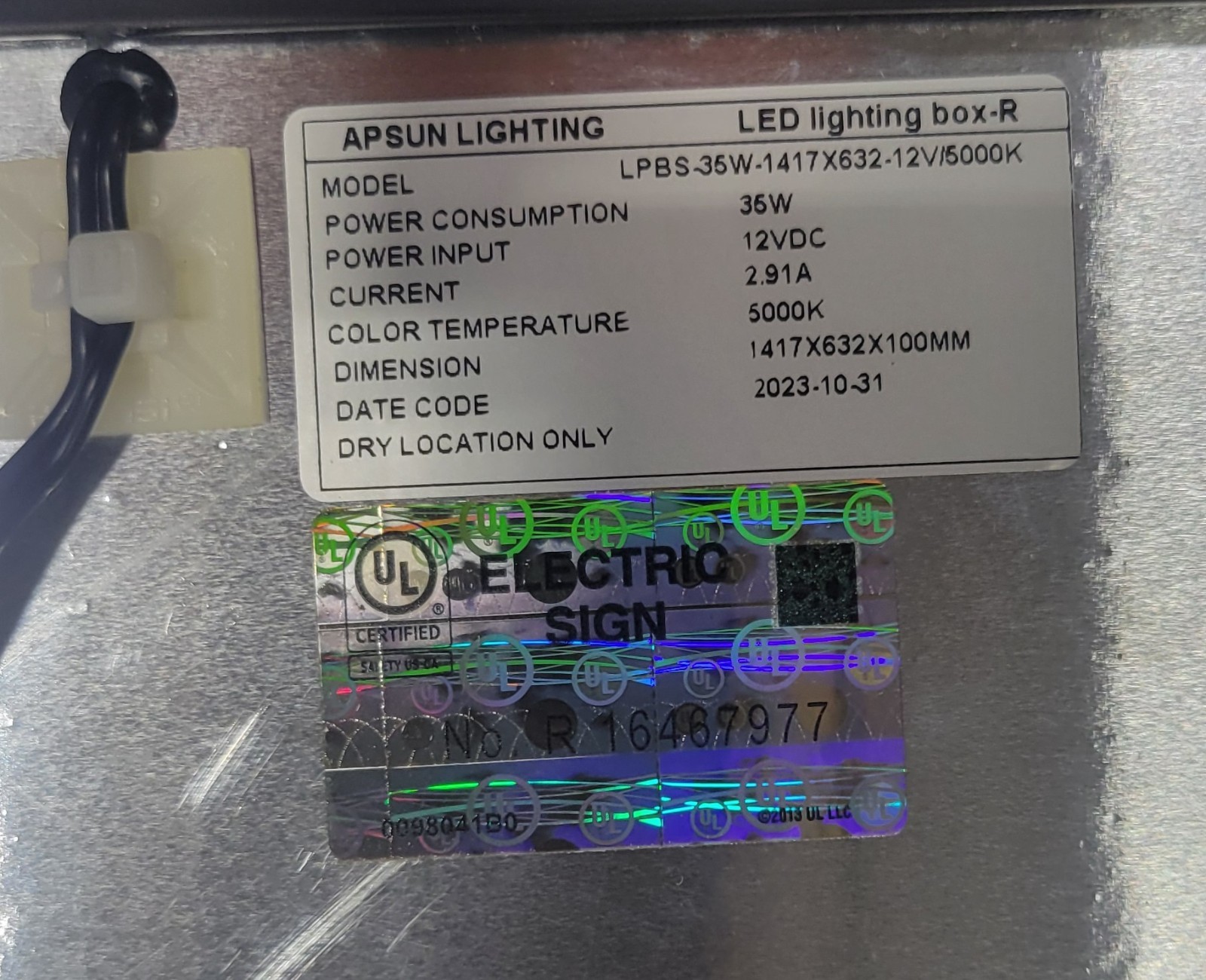 8&rsquo;6&Prime; x 26&Prime; LED FABRIC GRAPHIC BOX (2 PCS) FOR ILLUMINATED DISPLAY