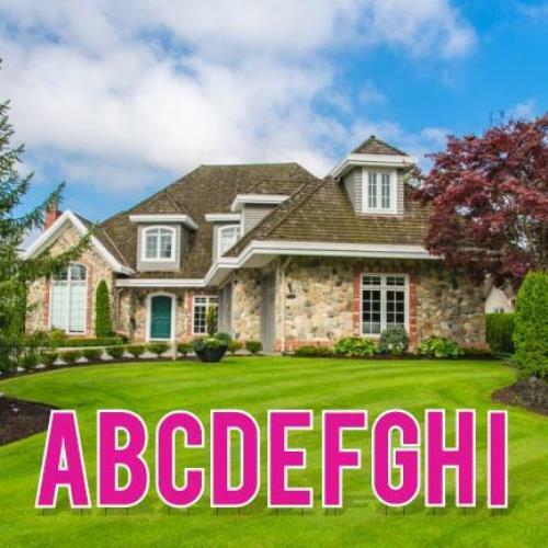 Cut-out Alphabet Kit – Pack of 3 Sets – 18&Prime; Corrugated Plastic Yard Letters