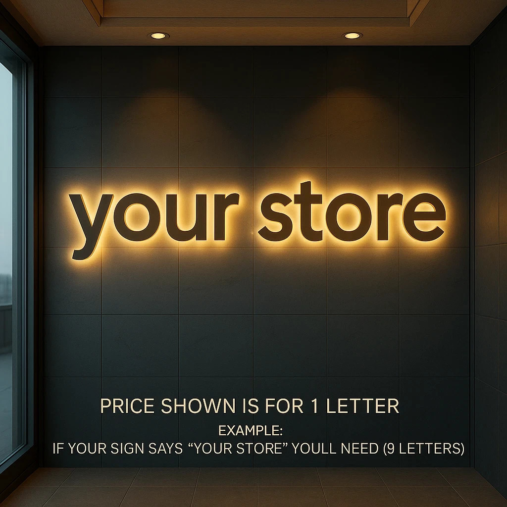 𝑵𝓙̶ Your Business Custom 3D Channel Letters Illuminated & Non-Illuminated