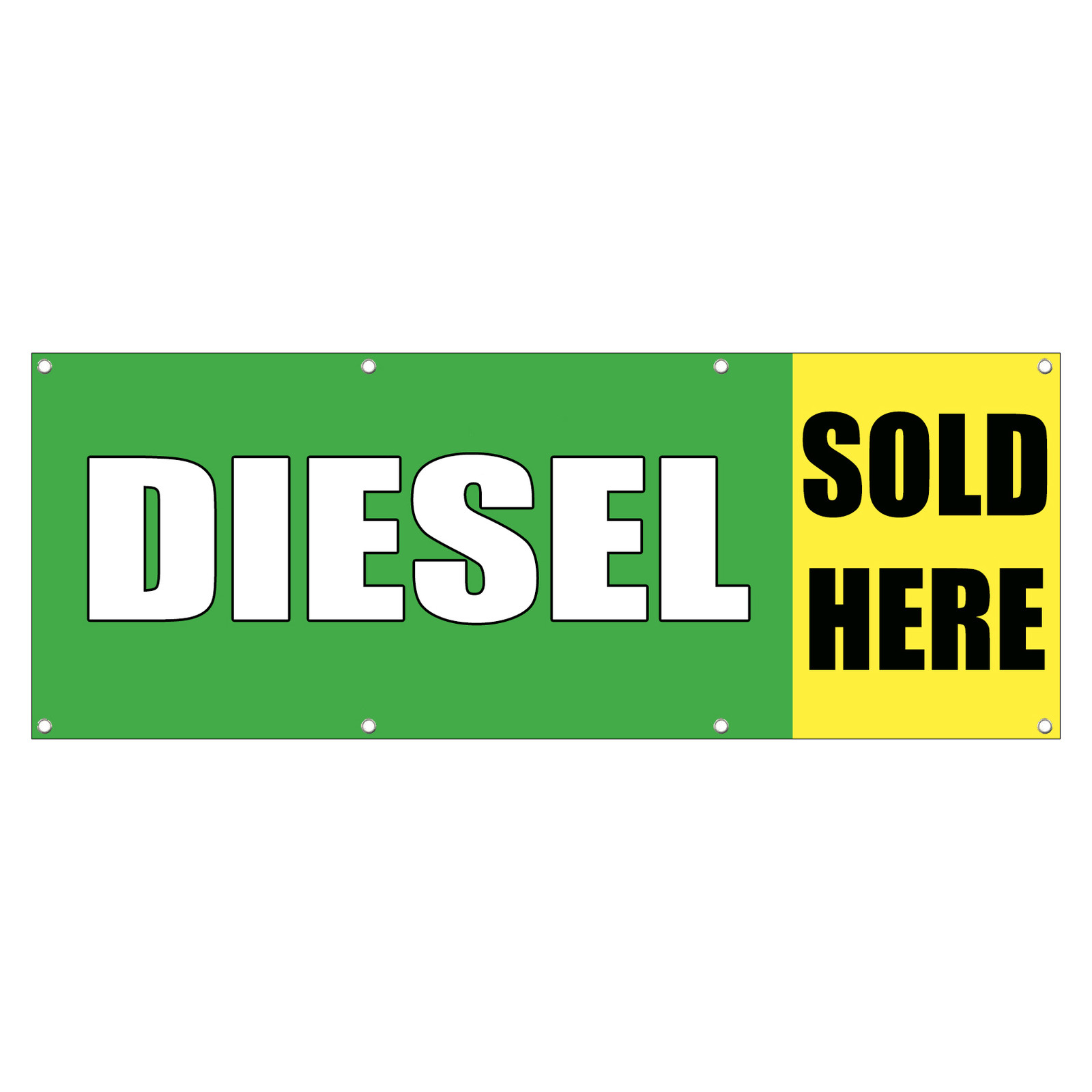 DIESEL SOLD HERE CAR BODY SHOP REPAIR Sign Banner 4 feet x 2 feet /w 4 Grommets