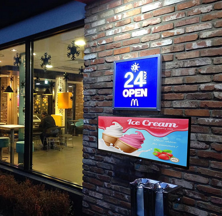 Led Signs Scrolling Programmable, Display Screen Outdoor Waterproof 40&Prime;x17&Prime;