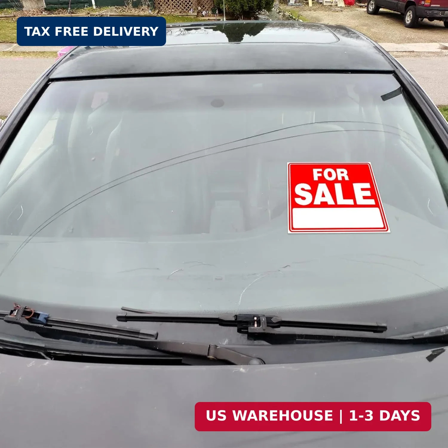 Kifmurase 50PC For Sale Signs Stickers, 12&Prime; x 9&Prime; Sale Sign for Car and Vehicles,
