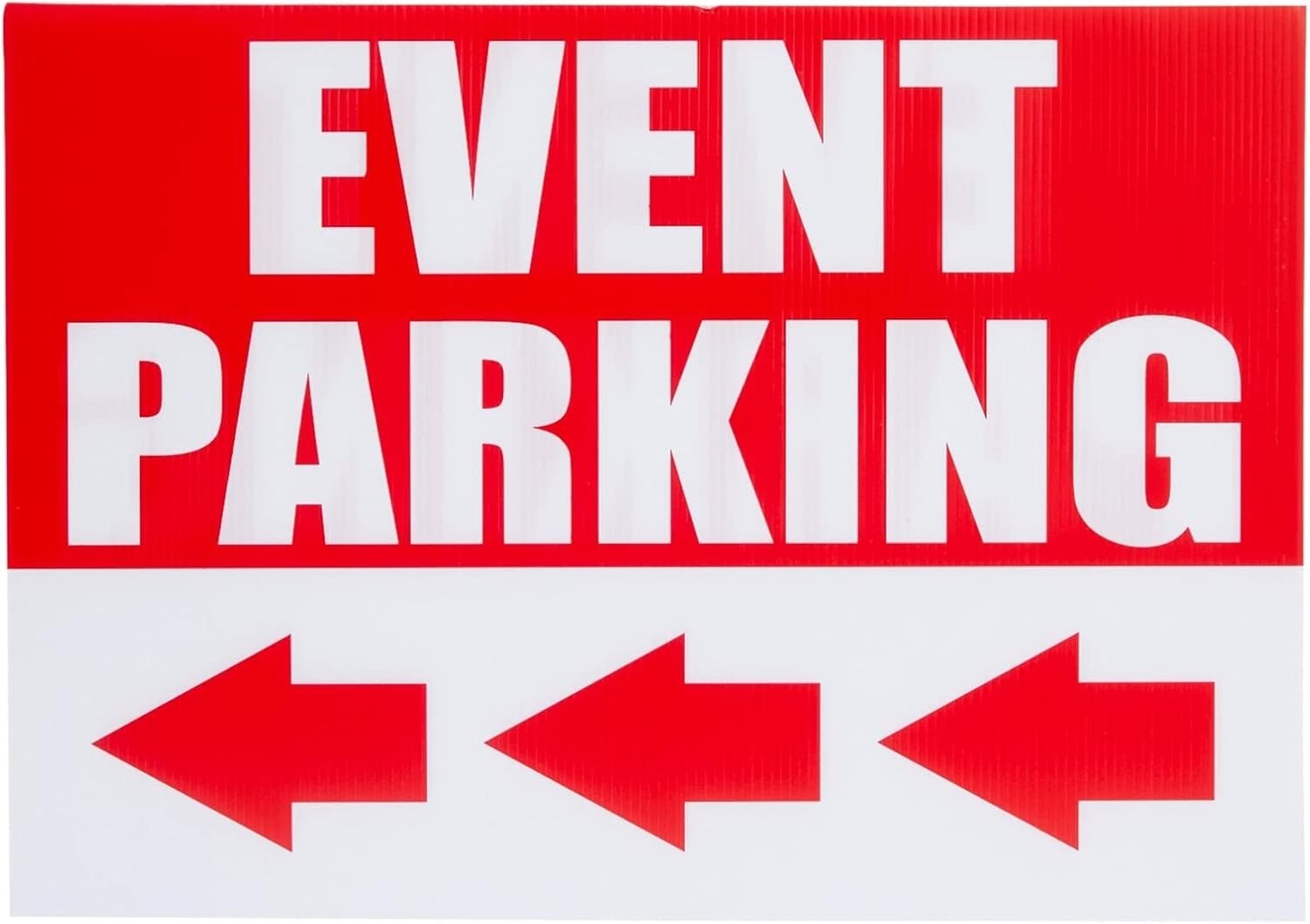 Concert Traffic Direction Signs – 6-Pack, Red, 12×17 in