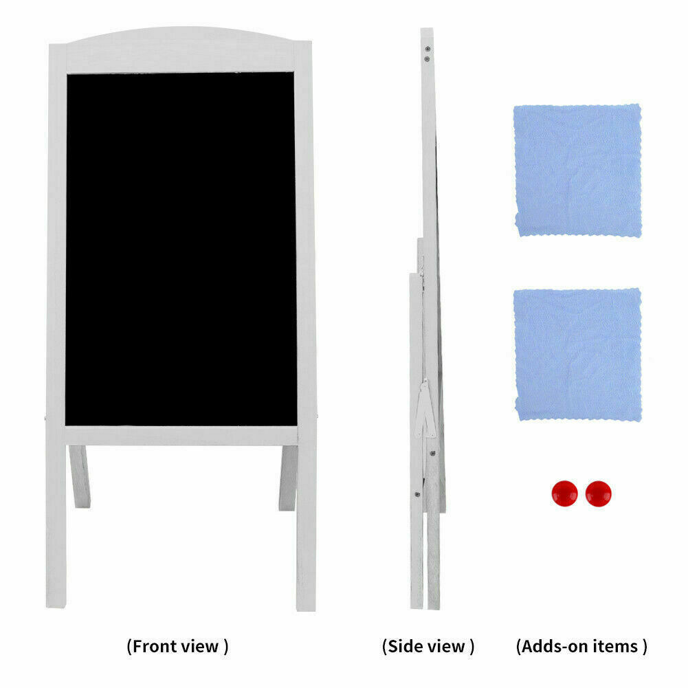 Sidewalk Chalkboard Large Tall Professional Magnetic Surface 2-Sided Sign Menu