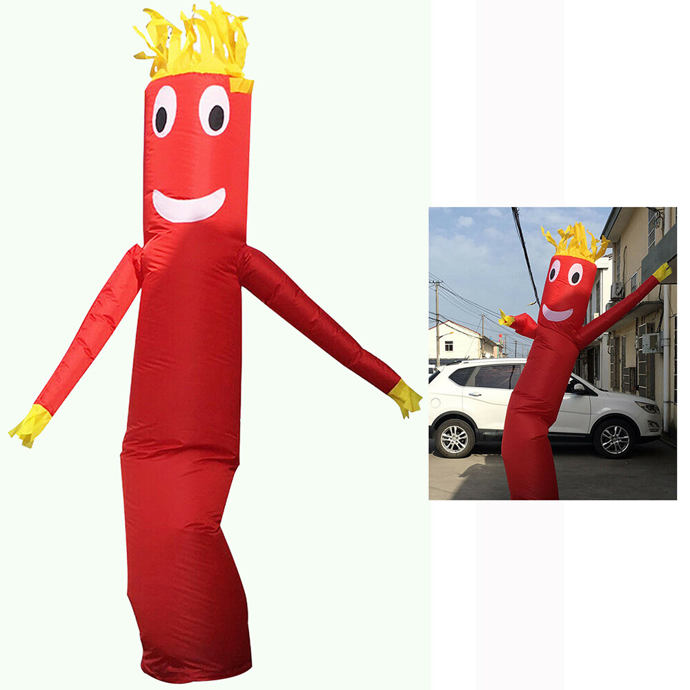 10FT Custom Inflatable Tube Wind Dancer Air Puppet Sky Dancing Wavy Man-Red
