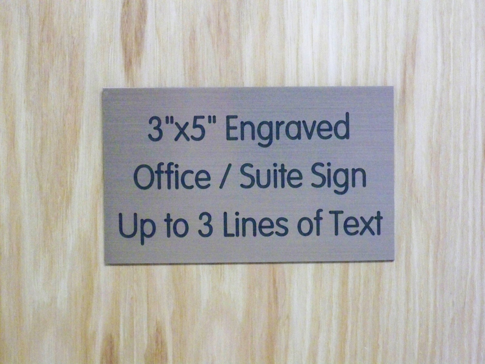 Custom Engraved 3×5 inch Copper Sign | Add Your Wording | with Adhesive Backing