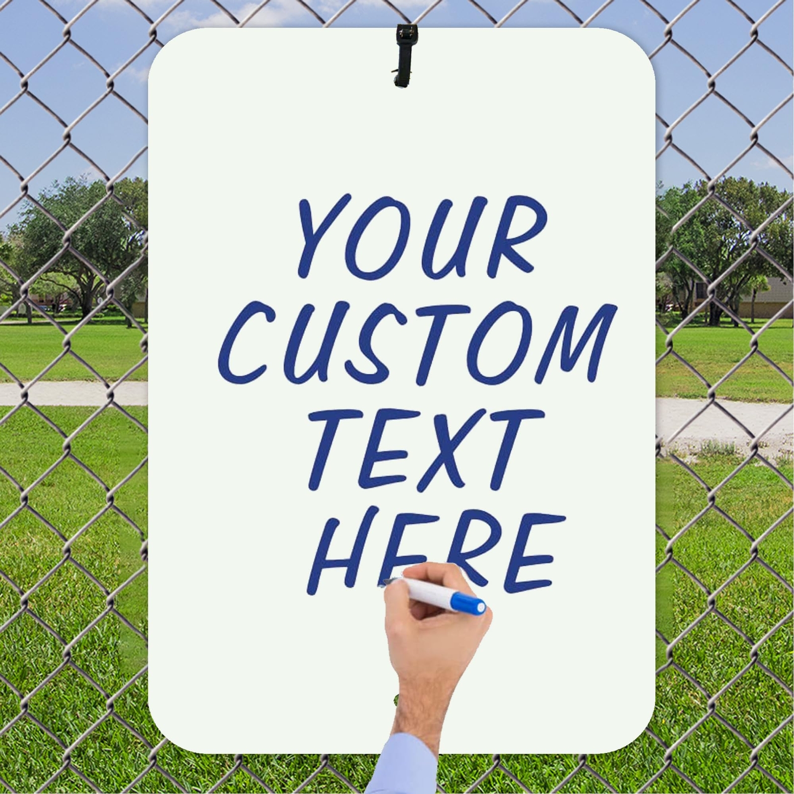 2-Pack 18×12-inch Blank White Metal Sign Reflective Rust-Free Aluminum