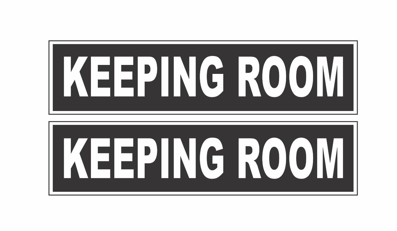 White on Black KEEPING ROOM 6&Prime;x24&Prime; REAL ESTATE RIDER SIGNS Buy 1 Get 1 FREE