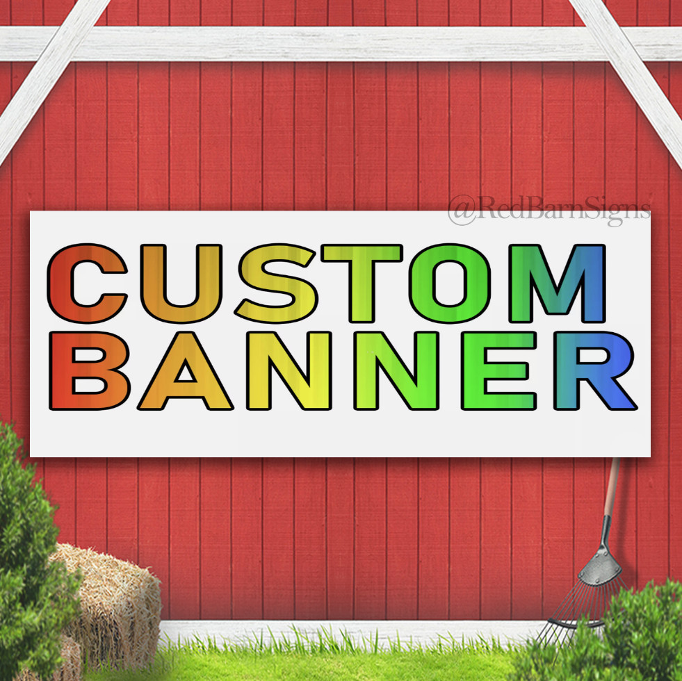 Custom Banner Sign – Quality Digital Print – Fast Shipping USA