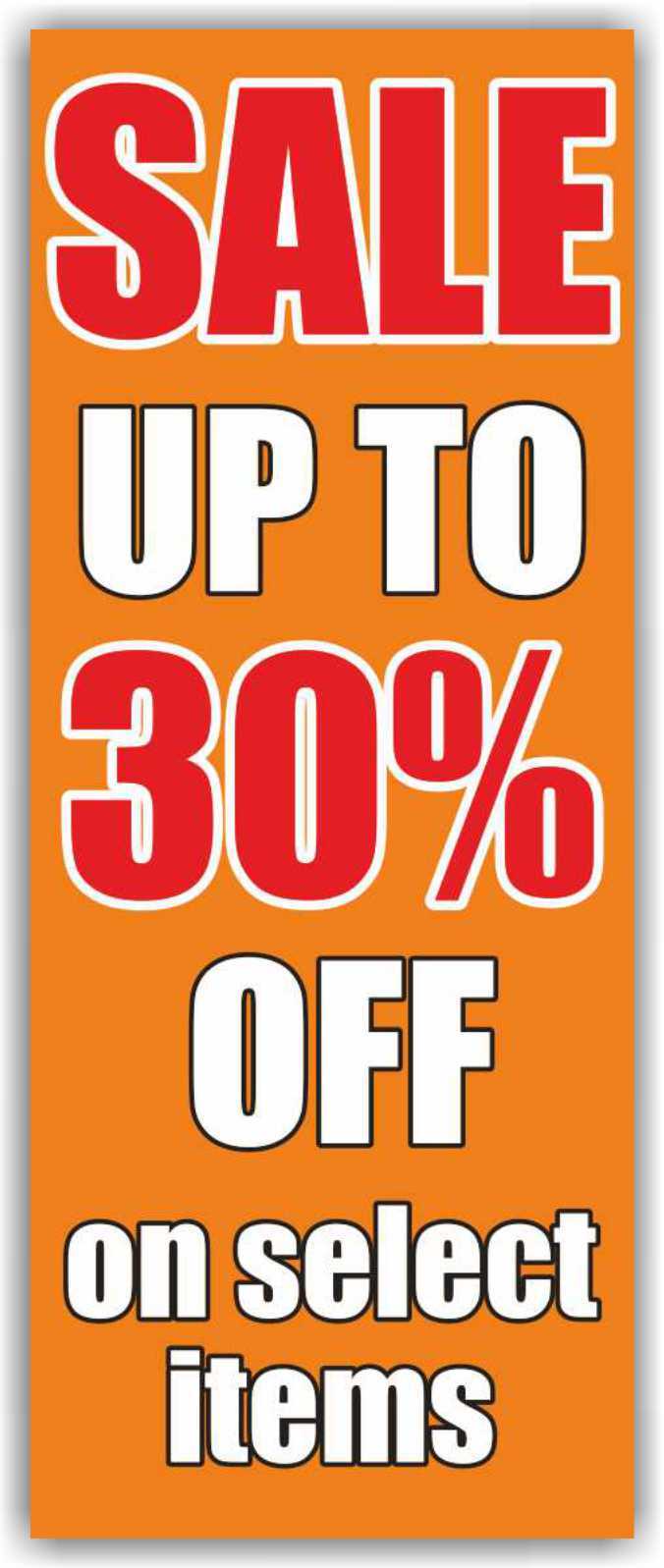 SALE UP TO 30% OFF Advertising Banner Vinyl Mesh Sign Store Clearance Discount