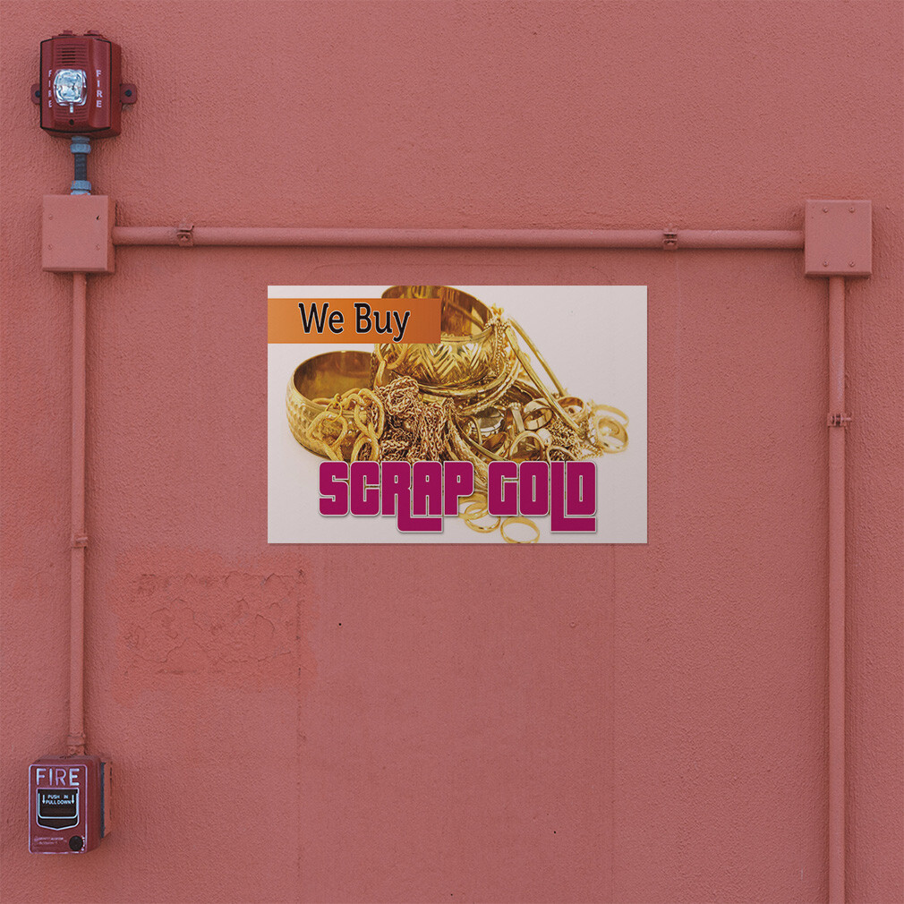 Decal Stickers We Buy Scrap Gold Advertising Printing Vinyl Store Sign Label