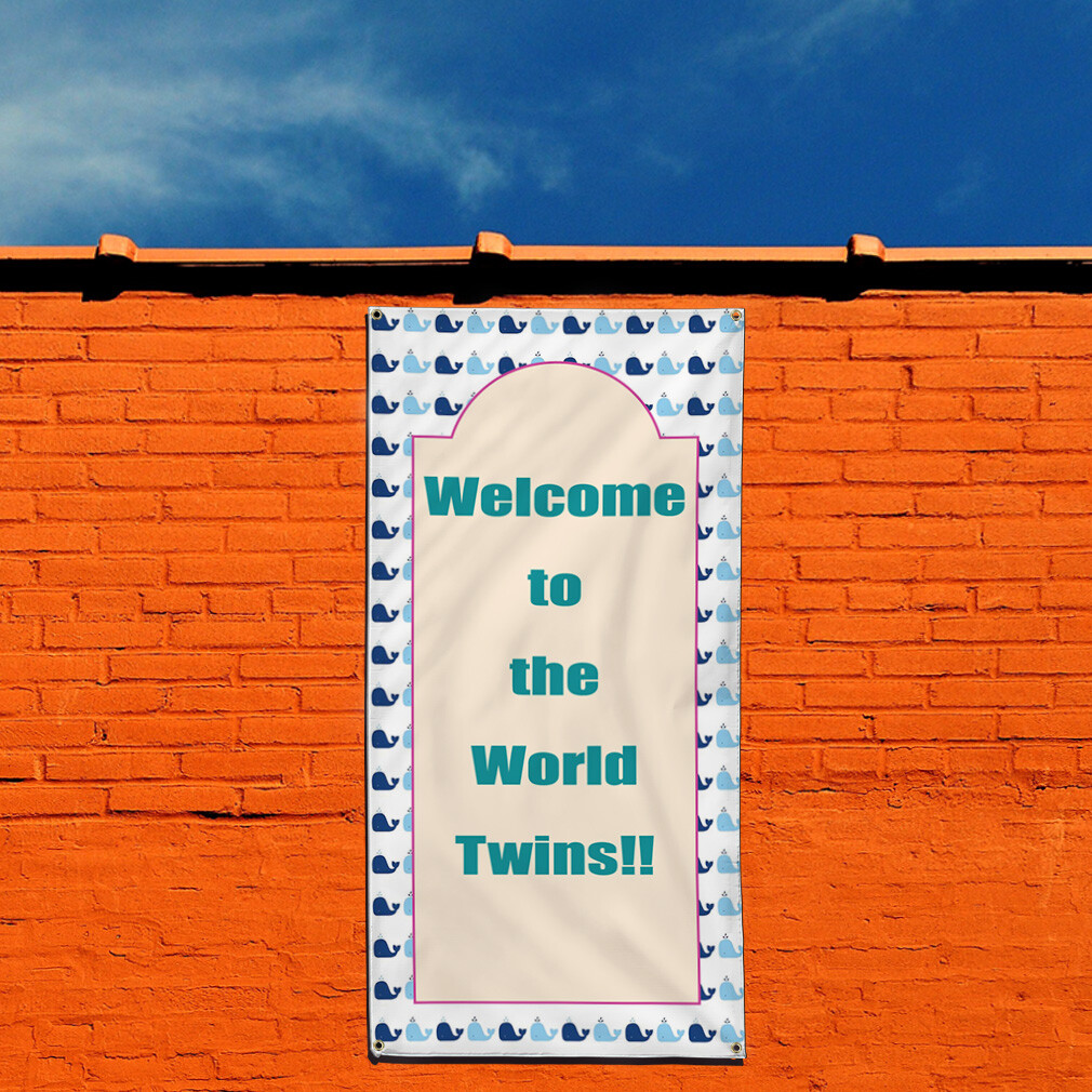 Vertical Vinyl Banner Multiple Sizes Outdoor Weatherproof Industrial Yard Signs