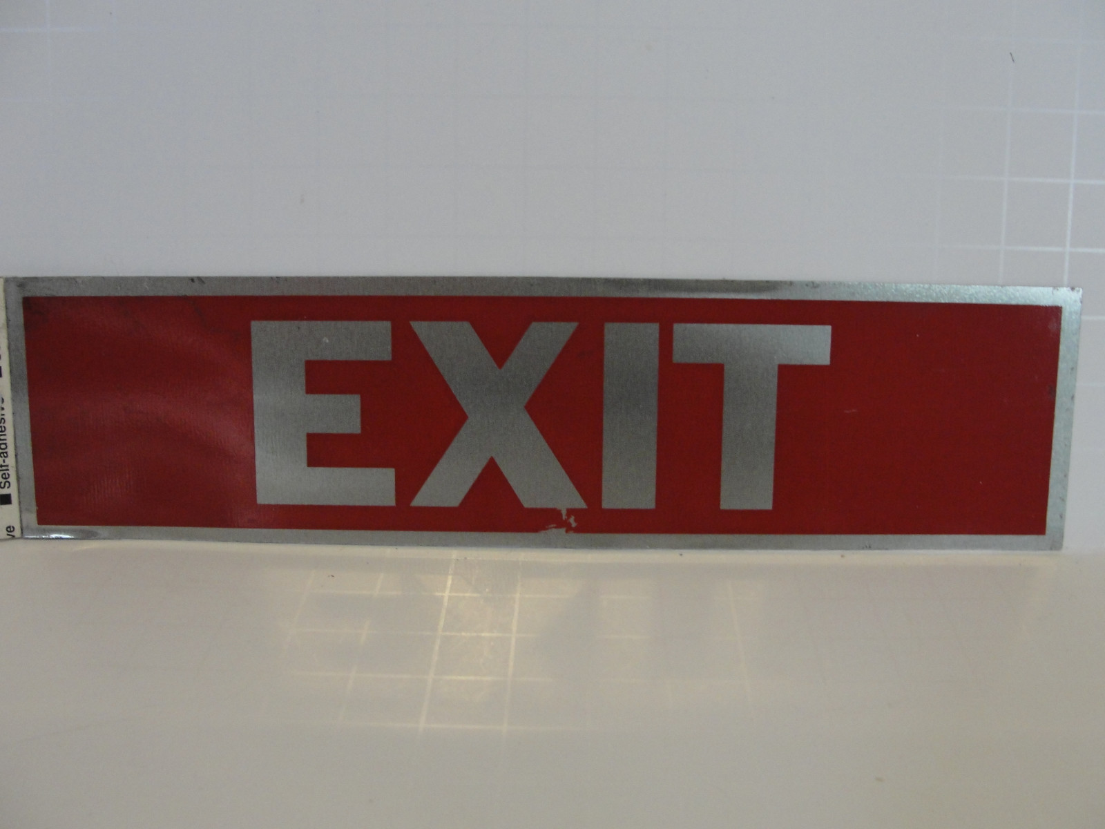 HY KO Products 411 Self-Adhesive « Exit » Sign 2&Prime; x 8&Prime;