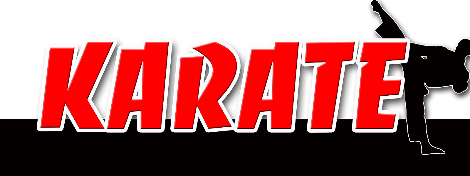 KARATE DECAL sticker martial art defense school lessons jiu-jitsu