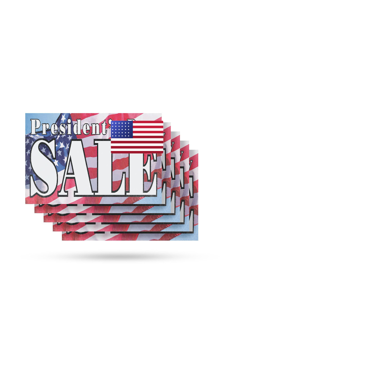 Signmission Presidents Day Vinyl Decal 5 Pack Of 12 Inch X 16 Inch Weatherproof