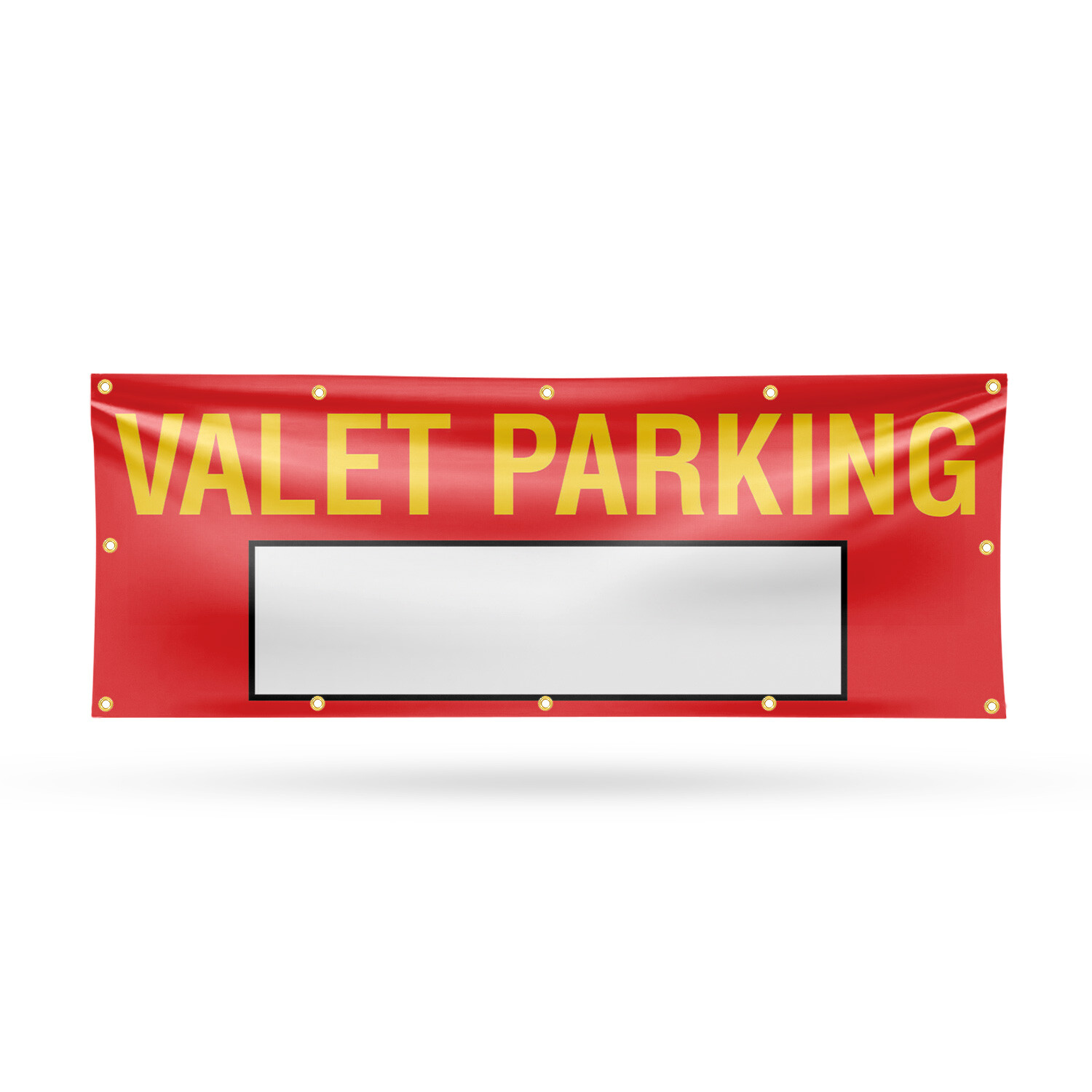Valet Parking Variable Vinyl Banner Sign with Metal Grommets Heavy-Duty