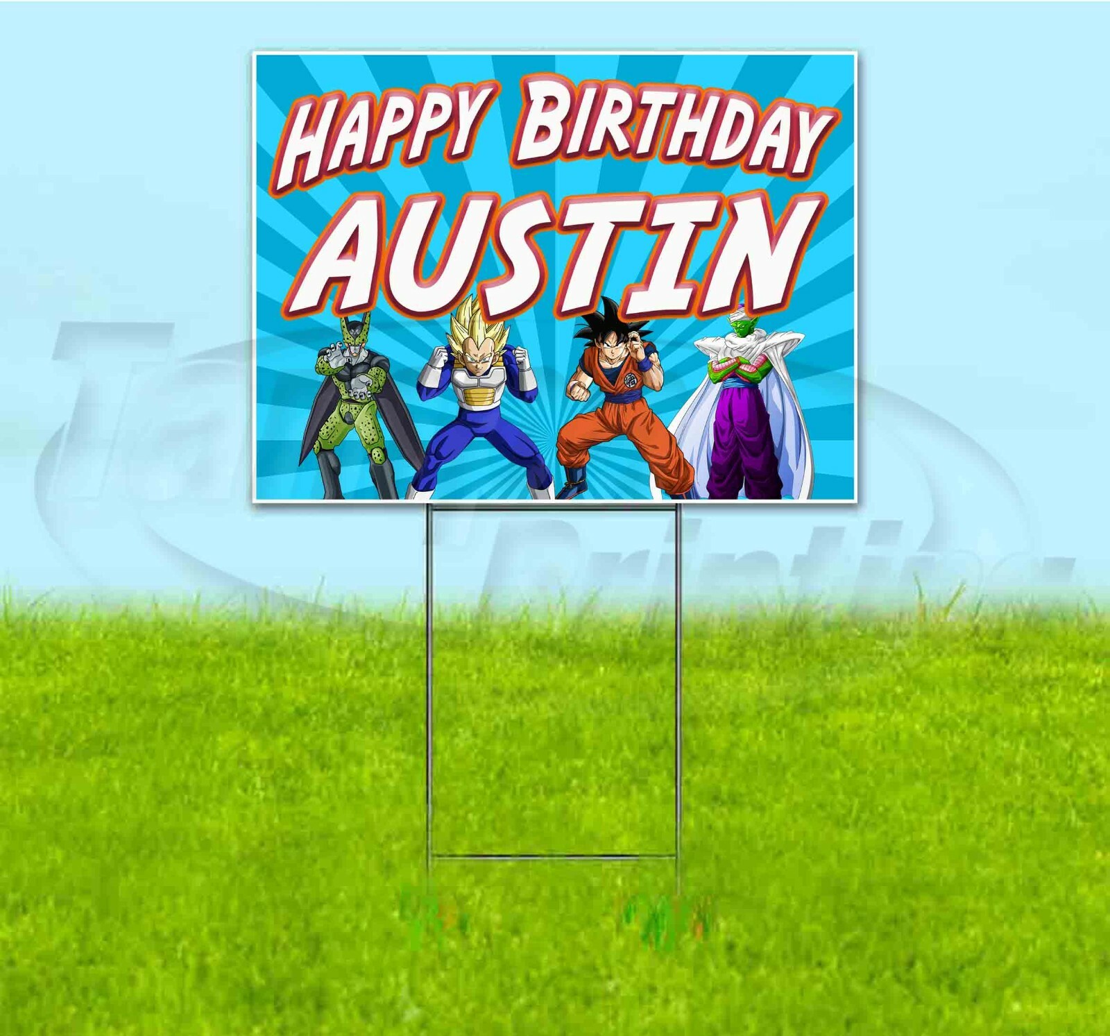 HAPPY BIRTHDAY 18×24 Yard Sign WITH STAKE Corrugated Bandit BUSINESS CELEBRATION