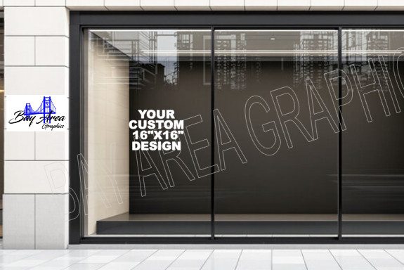 Custom Vinyl Lettering Storefront Window Decal Business Name Sign Sticker