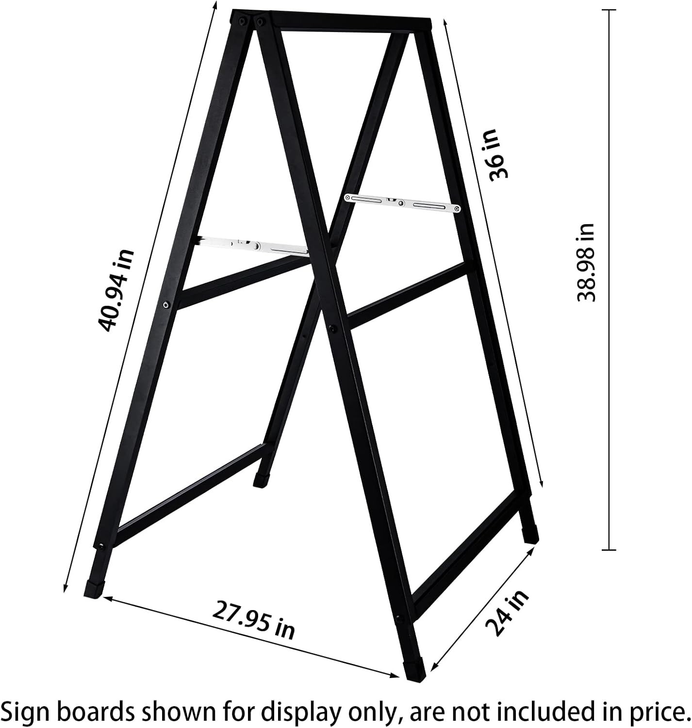 24 x 36 Inch A Frame Sign Double-Sided Folding Sandwich Board Heavy Duty Slide-i
