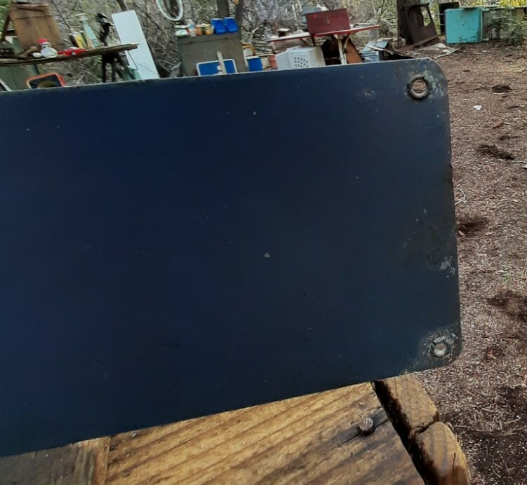 Vintage/original factory « Reserved » metal sign