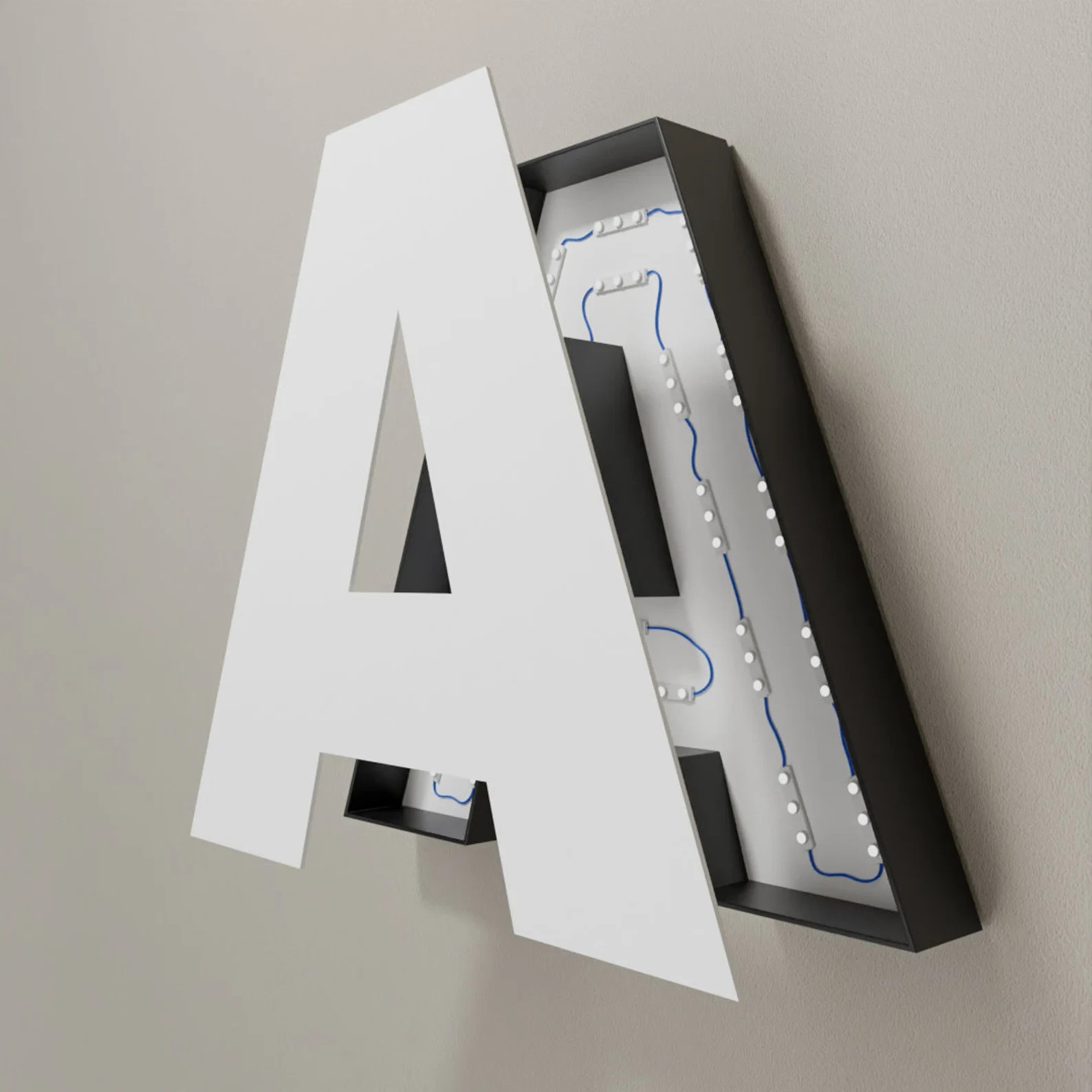 𝑵𝓙̶ Custom 3D Channel Letters LED Front Lit Storefront Indoor Outdoor Sign