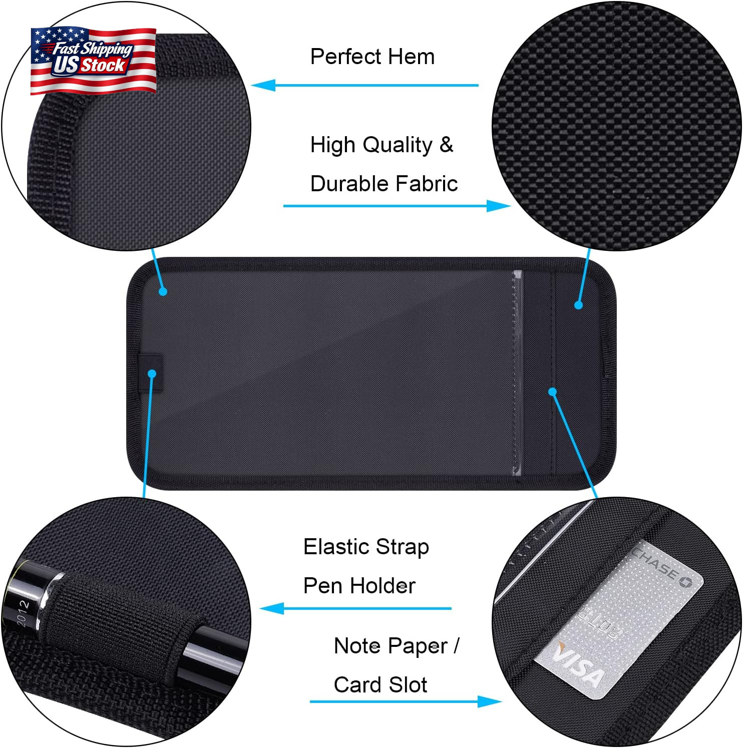 Handicap Placard Holder for Auto, Wisdompro Disabled Parking Permit Sign Protect