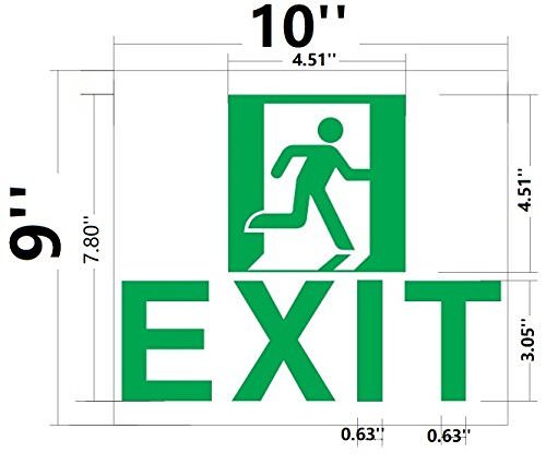 « Exit » SIGN-Adhesive Sign !! (Glow In the dark sign)-REF24-1027