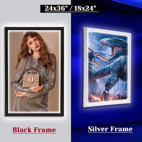 24&Prime;x33&Prime;/ 24&Prime;X36&Prime;, 27&Prime; x 40&Prime; LED Backlit Movie Poster Art Picture Frame Light Box