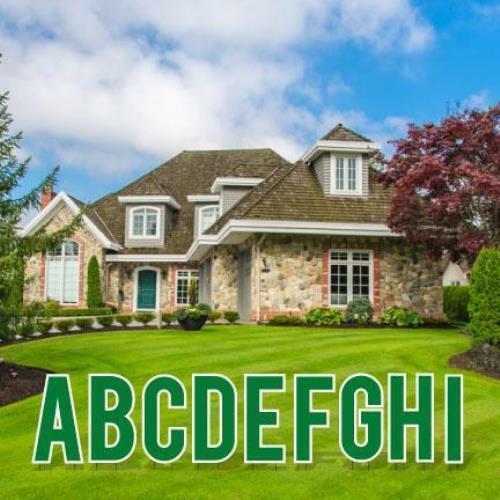 Cut-out Alphabet Kit – Pack of 3 Sets – 18&Prime; Corrugated Plastic Yard Letters
