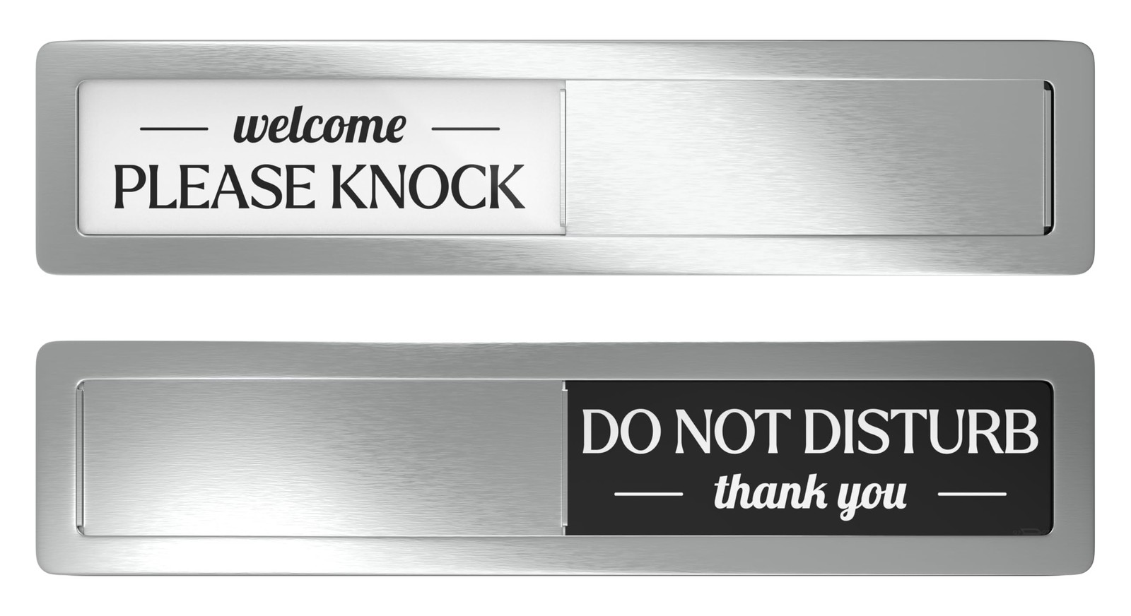 Stainless Steel Do Not Disturb Sign, Premium Please Knock Welcome Signs, Do N…