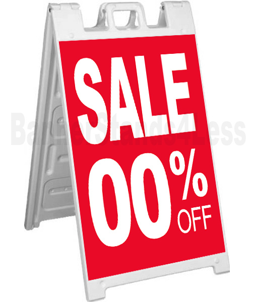 CUSTOM Signicade A-Frame Sign Sidewalk Sandwich Pavement Sign, SALE (your %)