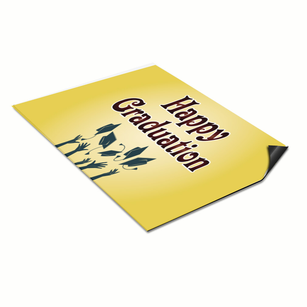 Car Magnet Set of 2 Happy Graduation Advertising Printing Industrial Sign