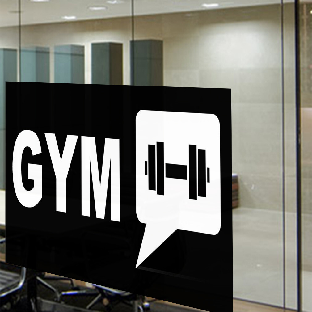 Decal Stickers Gym Health and Wellness Vinyl Store Sign Label Health Care