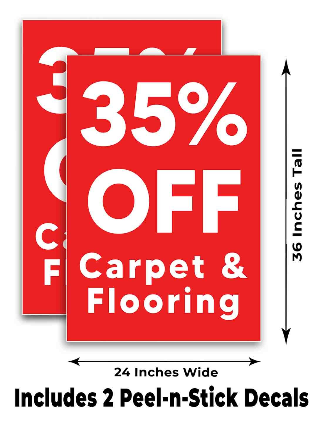 35% Off Carpet & Flooring Signicade 24×36 A Frame Sidewalk Sign Double Sided