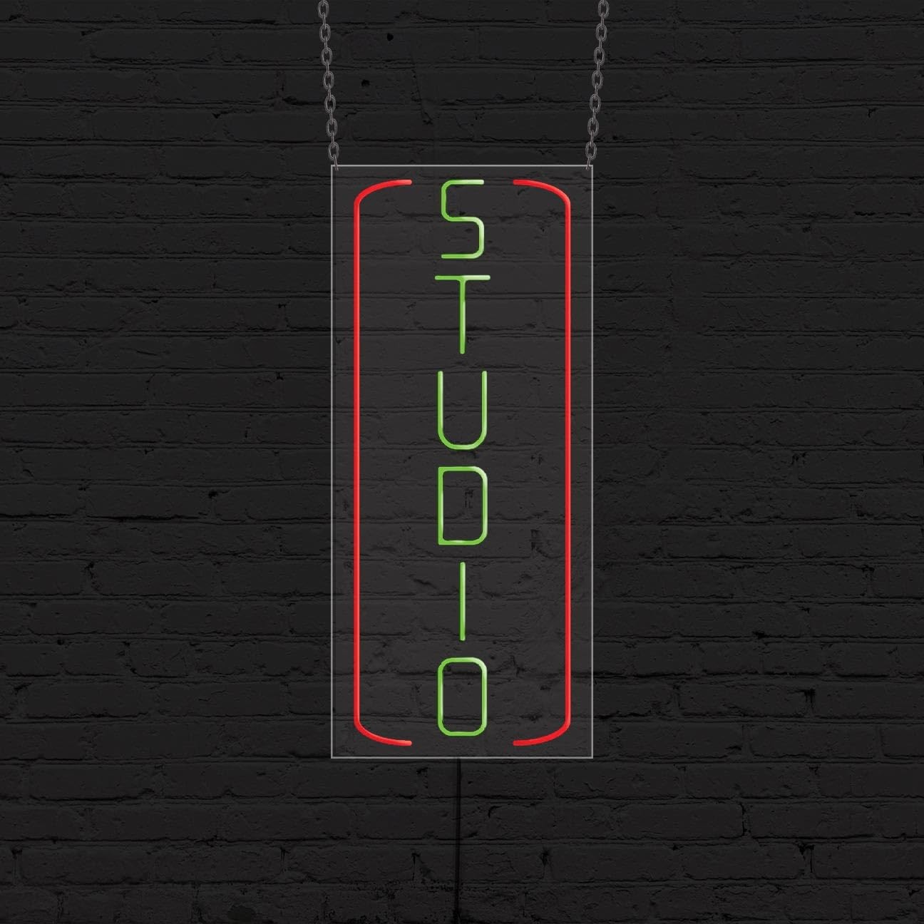 Studio Sign for Business Displays | LED Flex Neon | 13&Prime;W x 32&Prime;H x 1&Prime;D
