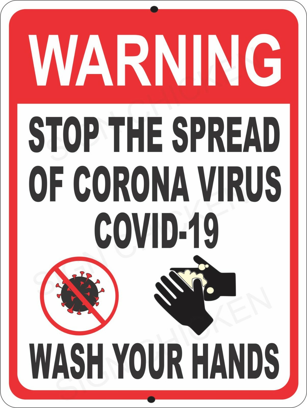 virus, wash hands, , sign, signage. Medical sign, warning PUBLIC SAFETY