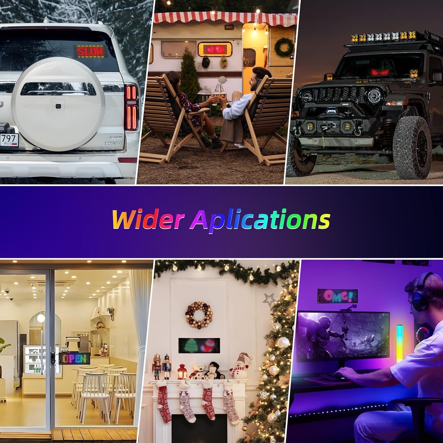 Durable Waterproof Mini LED Sign – Bluetooth Controlled for Unique Messaging