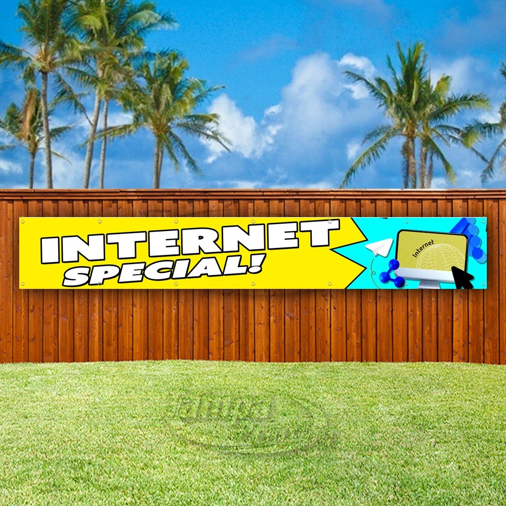 INTERNET SPECIAL! Advertising Home Online Vinyl Banner Flag Sign USA XL02436
