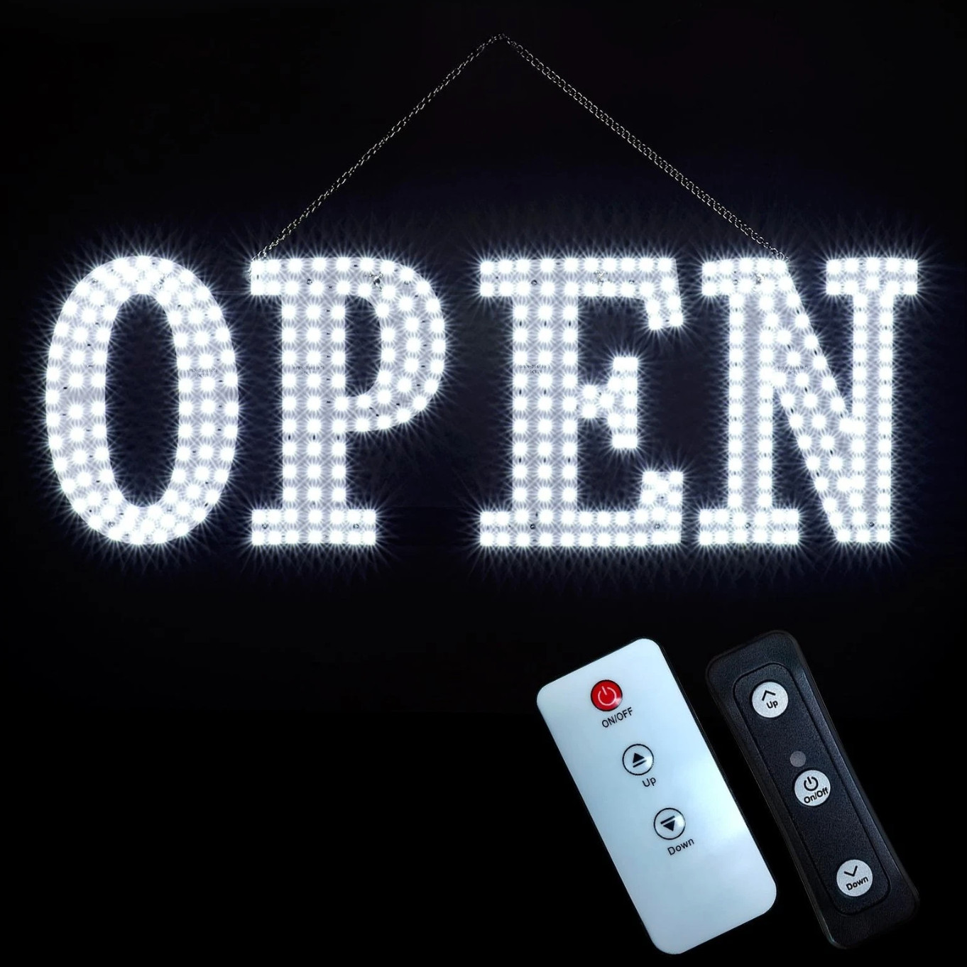 48&Prime;X17&Prime; Super Large LED Open Signs for Business with Remote Controlled 10 Level