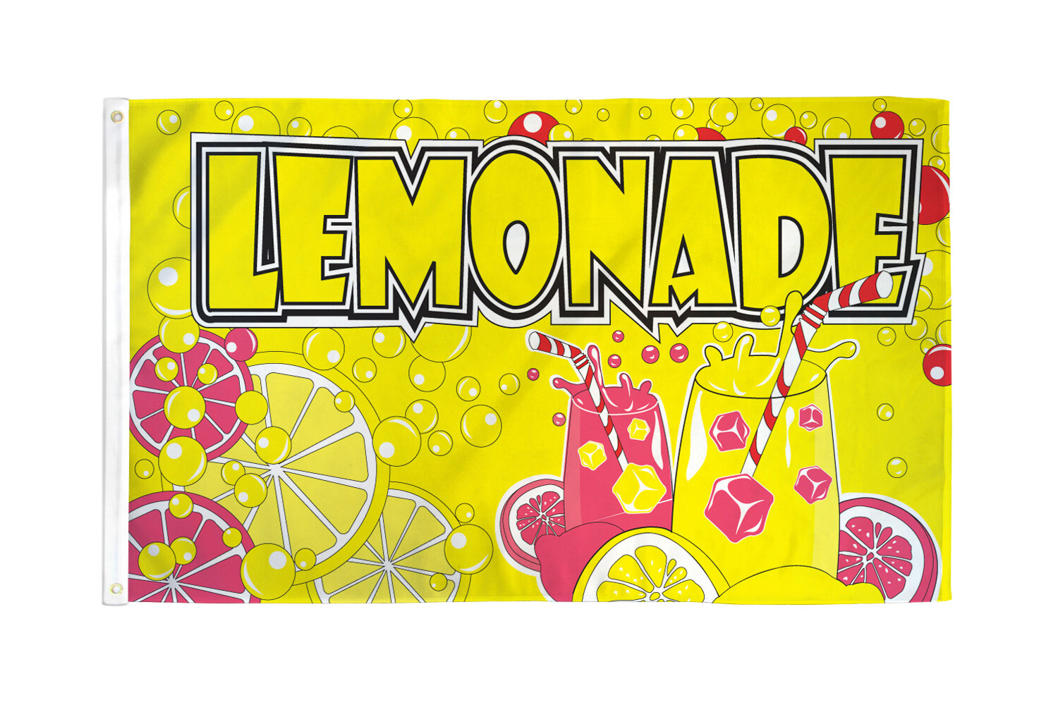 Lemonade Flag 3x5ft Lemonade Banner Bandera Bebidas Drinks Concessions Flag