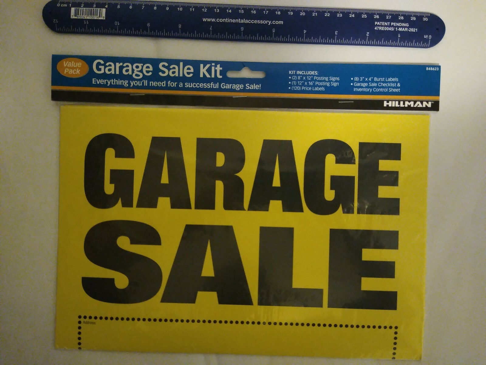Hillman Garage Sale Sign Sign Tags Value Pack Kit ( 848623 ) ~ Free Shipping