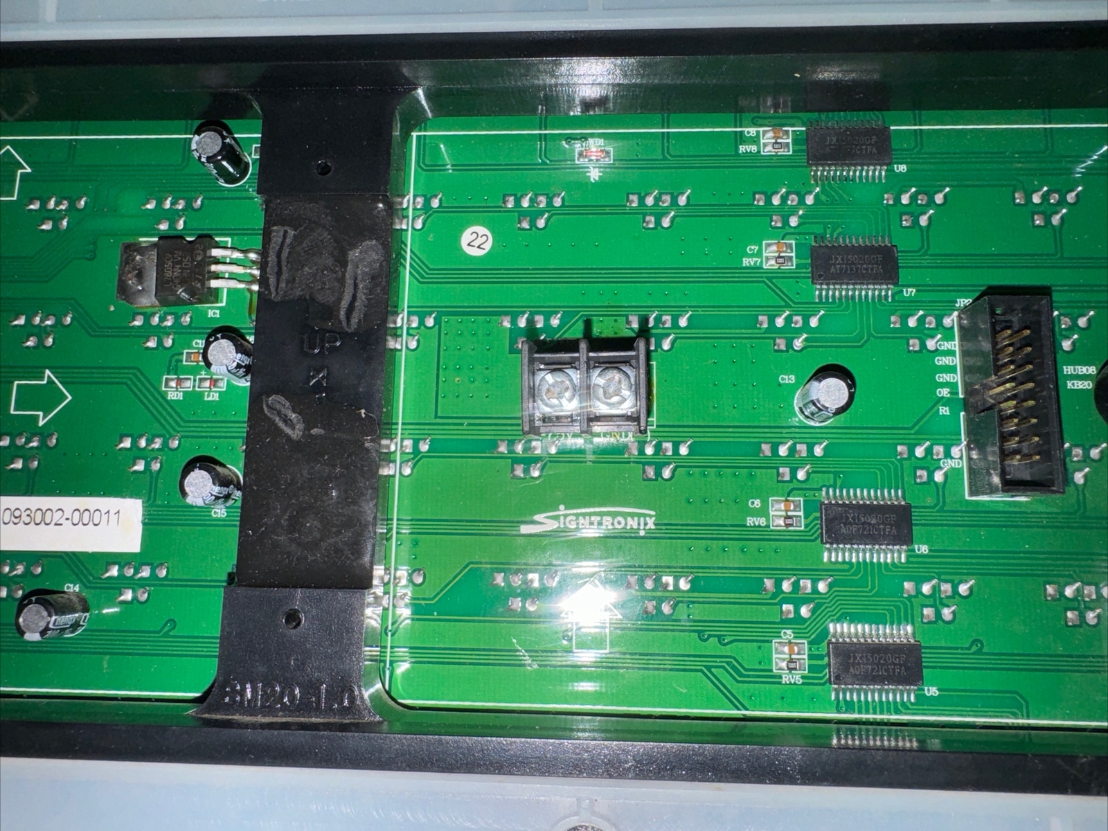 Signtronix Guru Amber 20 MM 16X8 Led Sign Modules. You Receive 2 Modules.