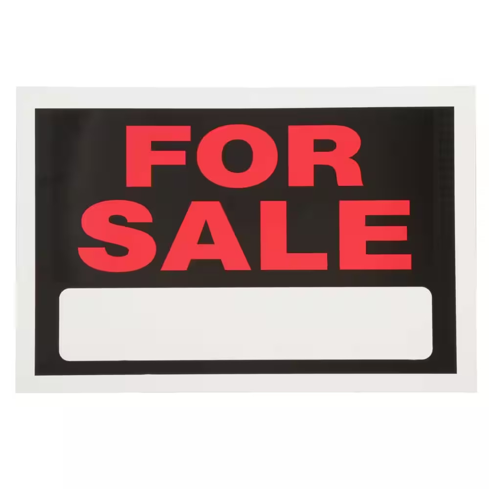 8 in. x 12 in. Vinyl for Sale Sign