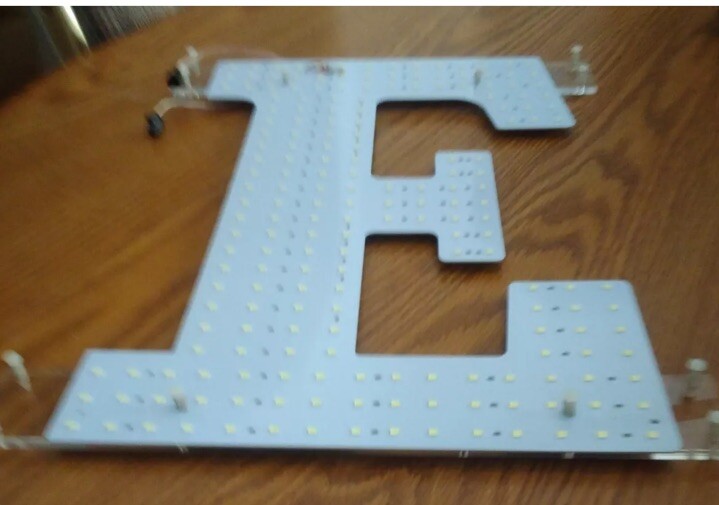 LemonNova Business Image Open Sign 4014 White Letters Cords Open Close Hours NEW