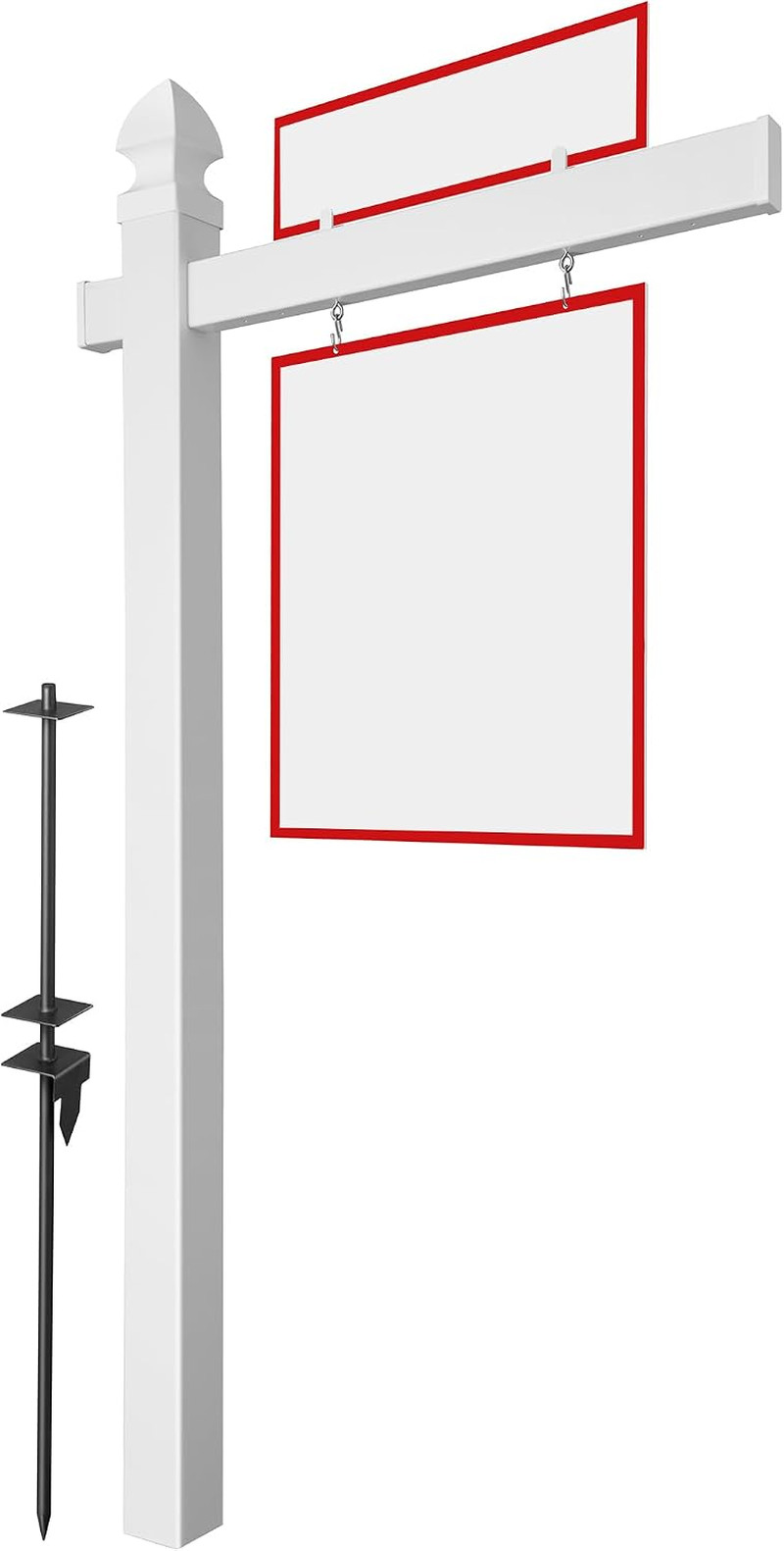 Casafield 72&Prime; X 36&Prime; Real Estate Sign Post for Open House and Yard Sale Signs wit
